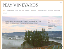 Tablet Screenshot of peayvineyards.com